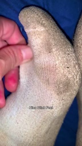 Stinky Socks and Hairy Pussy! After work fetish.