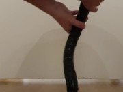 Training with 19 inch (48 cm) dildo