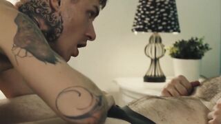 Muscle Daddy Tristan J axx Roughly Dominates Hairy Bear Zach Bishops Ass
