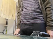 Another day, another cumshot. This time into the bathroom sink.