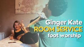 Ginger Kate room service foot worship