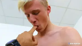 Blond-haired twink gets sodomized hard in POV