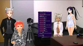 VTuber Group Buzzing Session With Toys For Pleasure And Fun