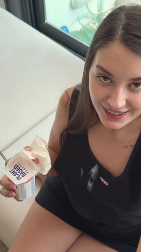 Unforgettable moment from &quot;Step Sis Spilled Yogurt On My T-Shirt - I Spilled Cum Inside Her Pussy&quot;