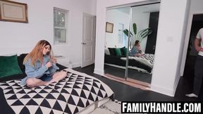 Mike Mancini rails a redhead MILF and busty Teen′s pussy