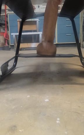 Big Hankeys Dildo on the Bouncy Sex Chair