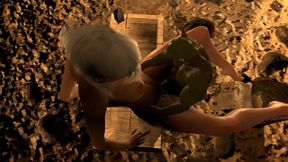 Horny Goblin Pounding Hot Elf Pussy