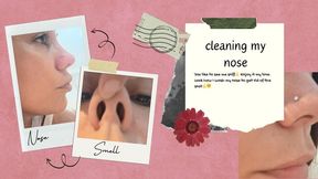 Cleaning my nose
