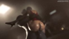 Mr X Pounding Ada in Stand & Carry Position