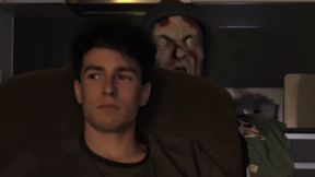Twink is surprised by a perverted masked man on Halloween