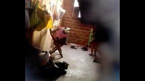Espiando a rica flaquita