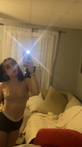 Feeling horny tonight:) do you like my fat ass on my petite frame:)