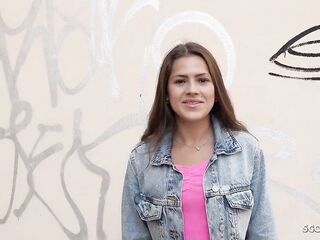 GERMAN SCOUT - Cute Shy Teen Serina Gomez Picked Up and Banged at Model Job