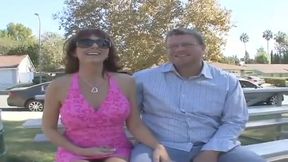Desi Fox Is A Horny Wife glances back at her husband