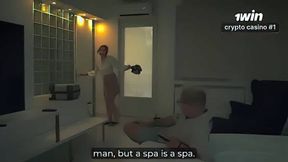 My hot step mom and I had a taboo fuck in a hotel apartment share bed, resulting in a creampie inside - XXX!