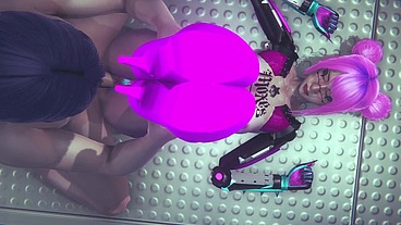 Cyborg Chick Tests Her New Upgrades - Cyberpunk Hentai
