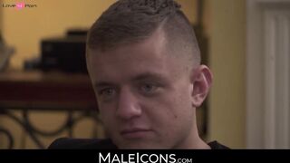 MaleIcons.com - Hunky muscle doctor's anal stretching of tight patient with big cock