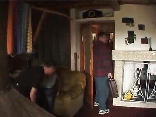 Amateur pair screwing on a blanket by the river