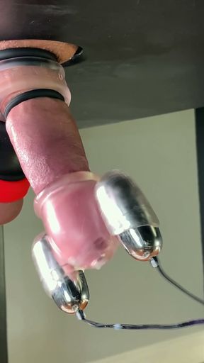 Cockhead Vibrator Toy Edgeplay &amp; Cum Milking Hands Free   Clip 1