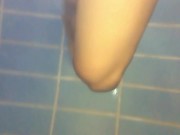 Twink feet in a pool - underwater view