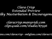 Extended Preview: Milky Masturbation & Encouragement (Chubby-BBW Lactating Creamy Pussy Dirty Talk)