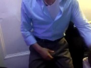 Boss Almost Caught Jerking Off in Office Breakroom