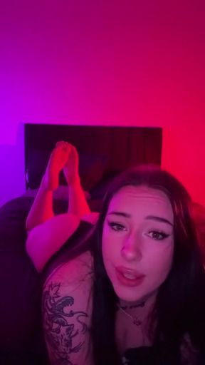 Jaw-dropping moment from &quot;British Goth huge boobs ASMR dirty talk&quot;
