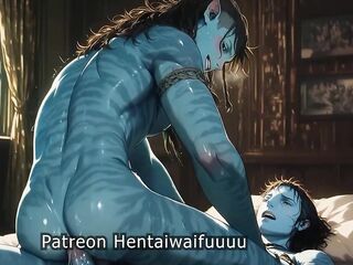 Pandora's Soaked Heat: Na'vi Homo Breeding Session