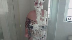 bodystocking shower pie cleanup
