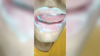 tongue colorido, fetiche lengua larga, sloopy, firm, mojado