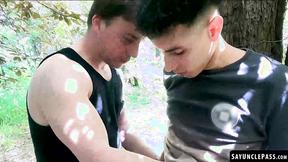 ”Jonas Matt & Sebas Gold are having some fun in the woods”