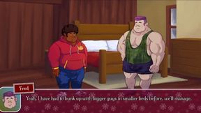 Bodybuilder huge dick fucks curious straight fat guy!