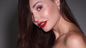 ”Petite brunette Czech Elilith Noir strips & shows us her sultry side”