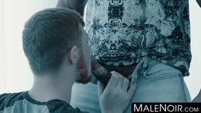 MaleNoir.com - Young white bottom nailed by BBC raw and hard in intense anal fucking