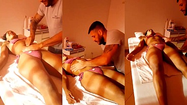 Gaby Oliveira Recebendo Massagem Tantrica