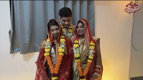 Aksha and Sanjana got married to Aman and Aman took them home and they had physical relations on the night of the wedding.