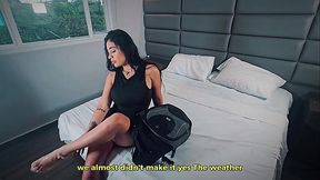 Sharing a hotel room with my stepmother got out of hand - Sub english