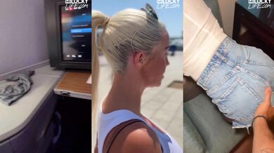 Meeting The Beautiful Blonde Sienna Day In Barcelona