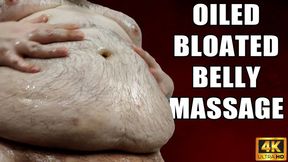 KingMarti: Oiled Bloated Belly Message - 4k UHD 2160p