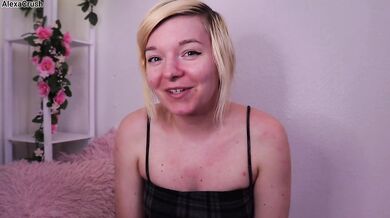 POV First Time Pegging with Your Blonde GF