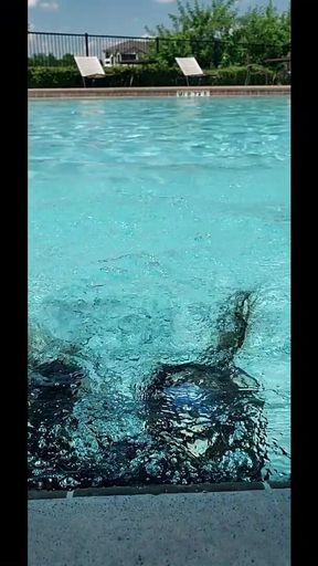 Big Inhales-exhales Asmr & Swimming in My Sexy Blue Swimsuit