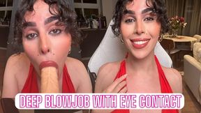 Deep Blowjob With Eye Contact