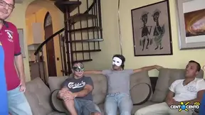 Chiara and Daiana double penetrate in doggie position