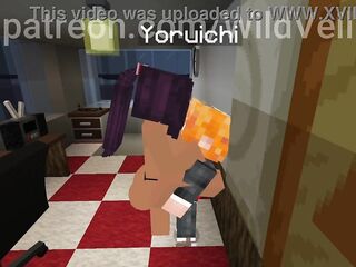 Bleach girl gets fucked Minecraft animation
