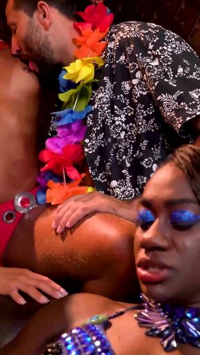 Real Carnaval Samba DP Groupsex Party Orgy