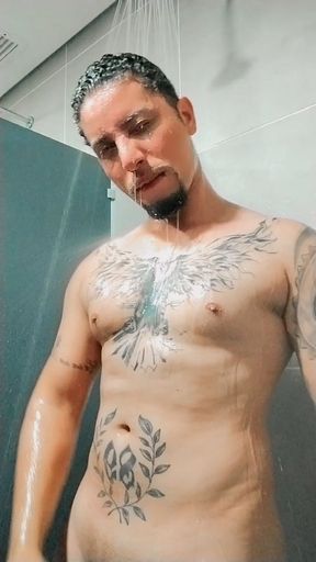 Masturbating in the bathroom at the gym