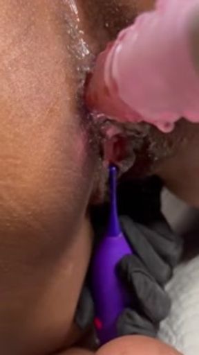 Black Girl Gets Fuck Anal By Her Machine