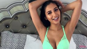 Molly's Poolside Charm Ignites Solo Passion in Sunlit Heat