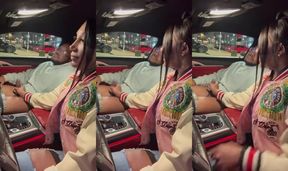 Love not being DL and Love a car quickie Hard rough BBC fucking cute tgirl squirted loads