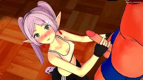 Frieren Embraces Fiery Desire in Athletic Gear – Hot Hentai Action